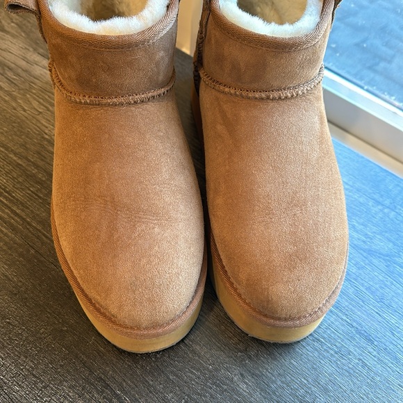 EMU Australia Stinger Micro Waterproof Suede Sheepskin Boot,‎ Chestnut, Size 10 - Picture 6 of 8